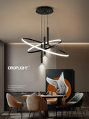 Axyaa LED Chandeliers: Modern, Round, Ceiling Hanging Lamp for Home Lighting