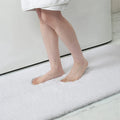 Axyaa Shaggy Soft Bath Rug Mat - Absorbent, Non Slip, Machine Washable