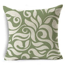 Axyaa Green Floral Pattern Cushion Cover for Home Sofa Car Decor