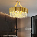 Axyaa Luxury Crystal LED Ceiling Lamp Modern Chandelier for Home Decoration