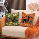 Axyaa Halloween Pillowcase 45x45 Demonic Funny Sofa Pillow Cover Linen Cushion Cover