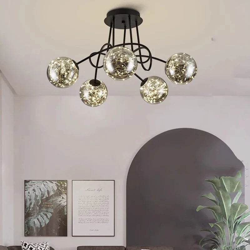 Axyaa Modern Pendant Light LED Chandelier Indoor Ceiling Lamp