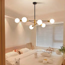 Axyaa Modern Nordic Black LED Chandelier for Home Ceiling Decor