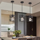 Axyaa Spiral Swirl Pendant LED Light Shade for Living Room and Kitchen
