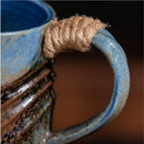 Axyaa Spiral Hemp Rope Ceramic Mug - Vintage Stoneware Coffee Mug
