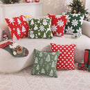 Axyaa Christmas Theme Embroidered Pillow Cover 45x45cm - Home Sofa Decoration
