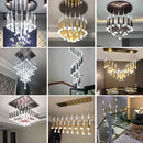Axya Modern LED Stair Chandelier for Home Decor and Interior Lighting