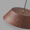 Axyaa Nordic Wood Grain Metal Pendant Light Fixture for Home Dining Room Kitchen