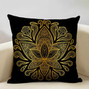 Axyaa Hamsa Cushion Cover, Mandala Sofa Pillow Case, 45x45cm