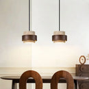 Axyaa Nordic Stone Pendant Lamp: Creative Wood LED Fixture for Dining Table, Living Room, Kitchen.