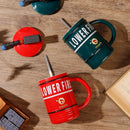 Axyaa Creative Ceramic Beer Mug Set for Couples, 480ml Coffee Mug Home Decor Gift