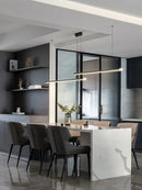 Axyaa Black LED Pendant Chandelier for Modern Office, Restaurant, Kitchen Island
