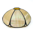 Yellow Stained Glass Lampshade 8" Feather Design - Axyaa Brand