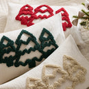 Embroidered Christmas Tree Cushions Cover - Axyaa Branded Festive Pillowcase