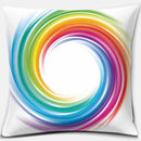 Rainbow Square Pillowcase by Axyaa: Home & Car Decor Accent