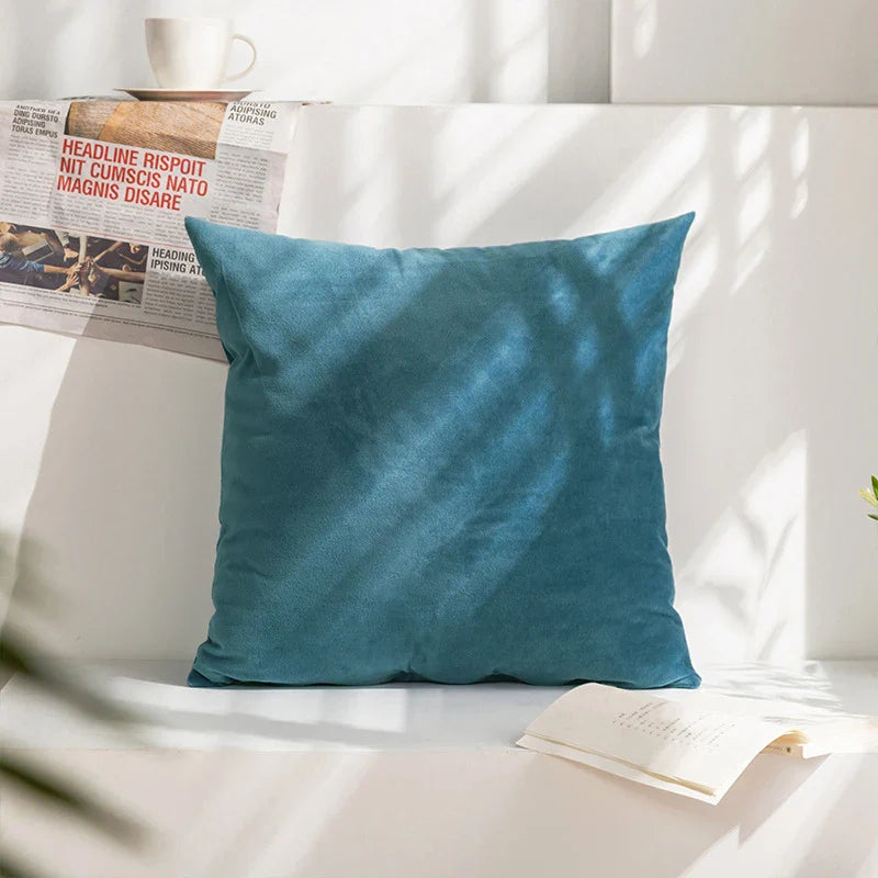 Velvet Cushion Cover for Sofa Living Room, 30x50cm Decorative Pillows by Axyaa