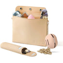 Axyaa Silicone Makeup Bag Set with Chain, Brush Holder & Sponge Holder