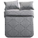 Axyaa King Quilt Set - Microfiber Lightweight Bedspread with Shams