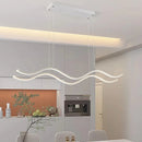 Axyaa LED Wavy Lines Chandelier Ceiling Light Fixture for Dining Room, Nordic Home Decor