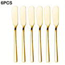 Axyaa Cheese Cutter & Golden Butter Knife Set