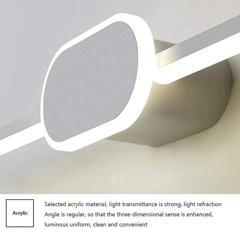 Axya LED Bathroom Wall Light: Three Colors Aluminum Line Lamp