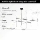 Axyaa Tube Chandeliers Light - Indoor Art Linear Pendant Lights for Home Decoration