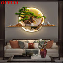 Axyaa Modern LED Landscape Painting Wall Lamp for Living Room Bedroom