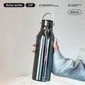 Axyaa Glass Tumbler with Handle and Straw, Heat-resistant Juice/Water Bottle, Scale Design