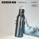 Axyaa Glass Tumbler with Handle and Straw, Heat-resistant Juice/Water Bottle, Scale Design
