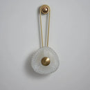 Axyaa Minimalist Paperclip Wall Lamp, Embossed Acrylic Light for Bedroom & Living Room