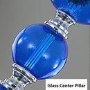 Axyaa Blue Ambience Glass Chandelier for Hotel, KTV & Bedroom