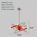 Axyaa Orange Living Room Chandelier LED Pendant Lights