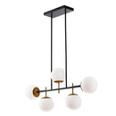 Axyaa Square Tube Magic Bean Glass Spherical Chandelier