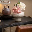 Wood-Fired Porcelain Vase by Axyaa - Boutique Room Decor Flower Pot & Tea Accessory