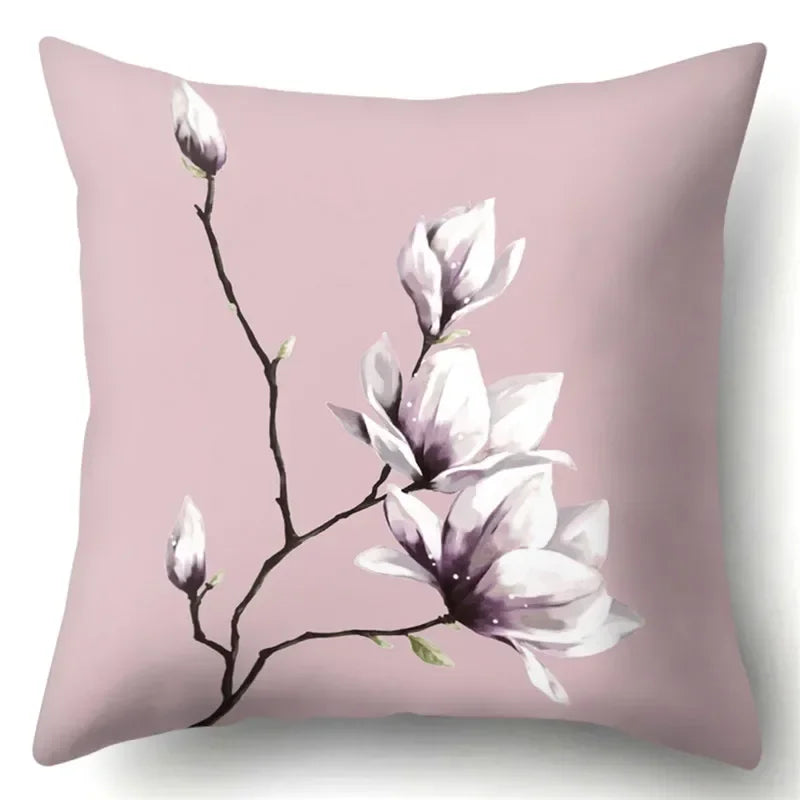 Axyaa Cactus Flower Decorative Cushion Cover 45X45CM Home Sofa Pillowcase