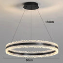Axyaa Circular Ring Chandelier – Minimalist High-End Style Dining Room Living Room Light