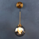 Axyaa Glass Ball Gold Wall Lamp Indoor Sconce Lighting for Living Bedroom Kitchen