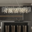 Axyaa Crystal Chandelier: Golden Branch Design, Luxury Minimalist Lighting for Living Room