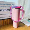 Axyaa 30/40 oz Silicone Tumbler Handle - Portable Cup Strap for Stanley Cup