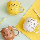Axyaa Creative Cat Mouthwash Cup for Children - Drop Resistant Plastic Water Cup
