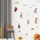 Axyaa Halloween Window Stickers Ghost Witch Pumpkin Glass Sticker Party Decor
