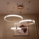 Axyaa Nordic LED Ring Pendant Lamp for Luxury Atmosphere in Living Room