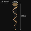Axyaa Crystal Chandelier Pendant Light for Living Room Bedroom Ceiling, Luxury Indoor Lighting