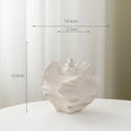 Axyaa Ceramic Coral Vase - Minimalist Nordic White Decor for Home & Office