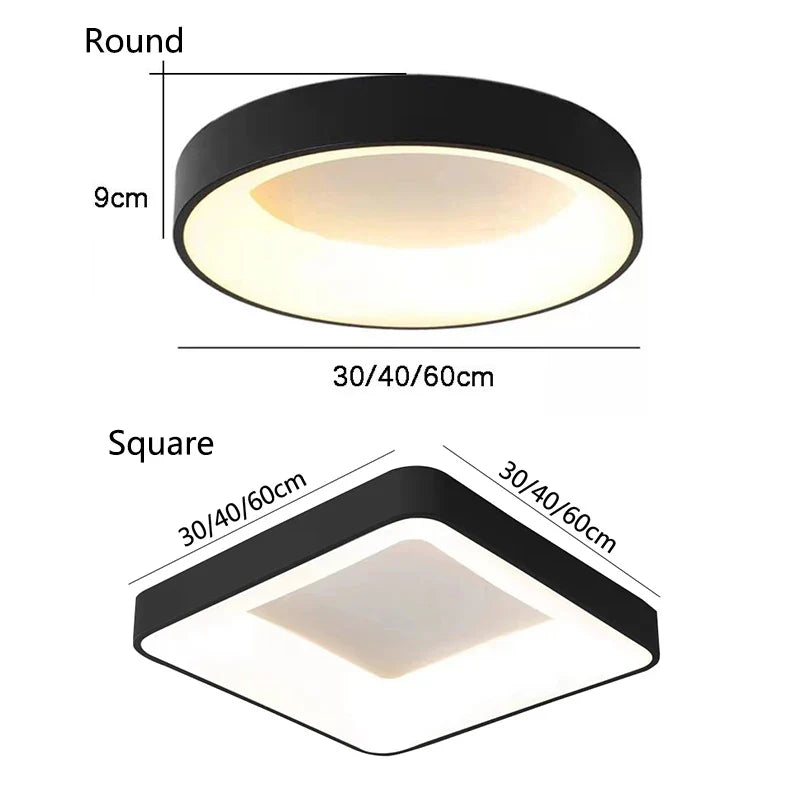 Axya LED Round Ceiling Lights: Modern Home Decor Lamps for Bedroom, Kitchen, Living Room