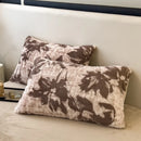 Axyaa Plush Rabbit Velvet Pillow Cover Set - Soft & Fluffy Decorative Pillow Sham