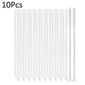 Axyaa High Borosilicate Glass Straw Set for Eco-Friendly Sipping