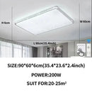 Axyaa Diamond LED Ceiling Light: White/Warm Light for Modern Home Decor