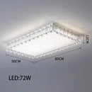 Axyaa Crystal LED Ring Chandelier: Modern Dimmable Ceiling Light for Living Room Décor