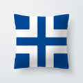 Axyaa Simple Modern Blue Pillowcase for Home Decor